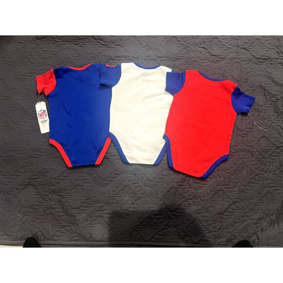 NFL Buffalo Bills Infant Boys' 3pk Bodysuit Kidcore Fans Cute Sports SZ 3/6M:NWT - Picture 6 of 13